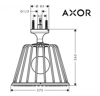 DUCHA A TECHO CON ILUMINACION NENDO AXOR